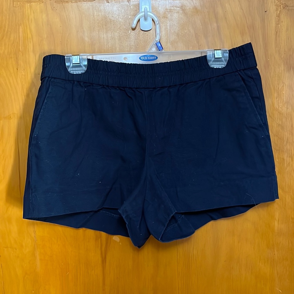 Navy J Crew Pull On Shorts with Elastic Waist